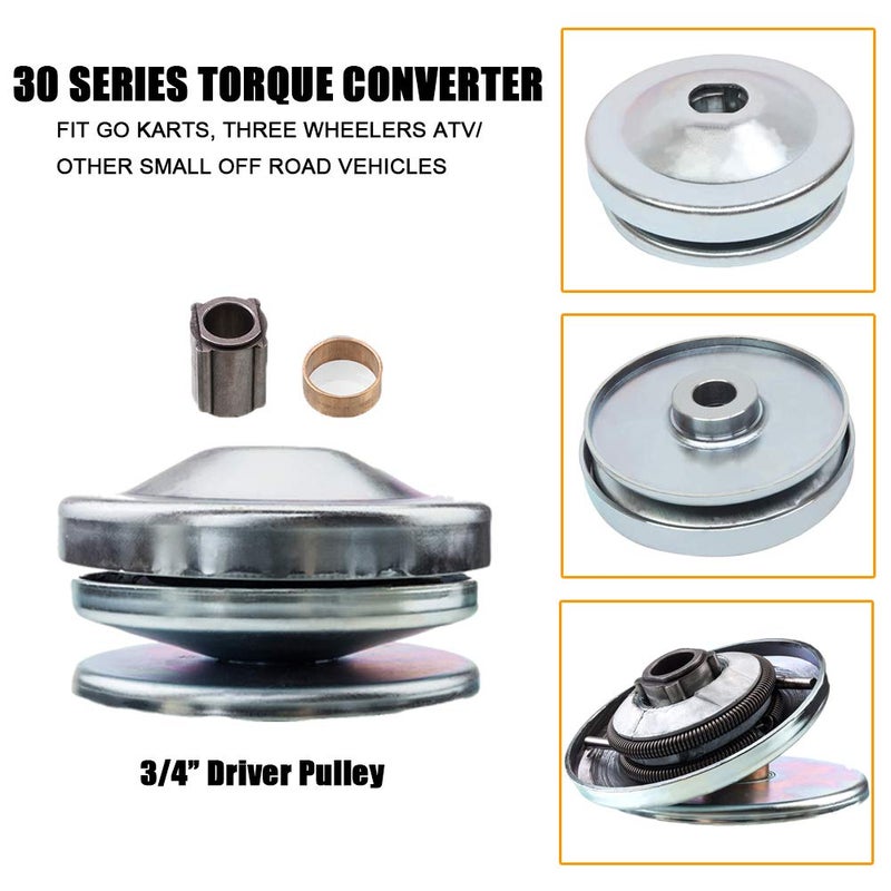 MOOSUN 30 Series Torque Converter Driver Clutch 3/4" Bore Go Kart for Comet 219552 5957 - Image 2